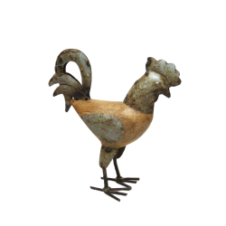 Kogut figurka metalowa z recyclingu 23x23cm